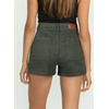 image:imageSidefeel Womens Jean Shorts High Waisted Stretchy Trendy Seamed Front Casual Summer Loose Denim Shorts with PocketsGreen