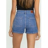 image:imageSidefeel Womens Jean Shorts High Waisted Stretchy Trendy Seamed Front Casual Summer Loose Denim Shorts with PocketsLight Blue