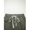 image:imageSidefeel Womens Jean Skirt High Waist Drawstring Stretchy Casual Summer Loose Fit Trendy Mini Denim Skirt with PocketsGreen