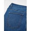 image:imageSidefeel Womens Jeans High Waisted Stretchy Wide Leg Jeans Trendy Seamed Front Baggy Loose Denim Pants with PocketsBlue