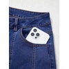 image:imageSidefeel Womens Jeans High Waisted Stretchy Wide Leg Jeans Trendy Seamed Front Baggy Loose Denim Pants with PocketsBluing