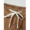image:imageSidefeel Womens MidLow Rise Baggy Jeans Elastic Waist Drawtring Y2K Stretchy Wide Leg Cargo Boyfriend Oversized Denim PantsBrown