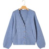 image:imageSidefeel Womens Oversized Cardigan Sweaters Long Sleeve Button Down Open Front Knit Jacket Coat with PocketsAshleigh Blue