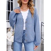 image:imageSidefeel Womens Oversized Cardigan Sweaters Long Sleeve Button Down Open Front Knit Jacket Coat with PocketsAshleigh Blue
