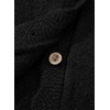 image:imageSidefeel Womens Oversized Cardigan Sweaters Long Sleeve Button Down Open Front Knit Jacket Coat with PocketsBlack