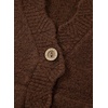 image:imageSidefeel Womens Oversized Cardigan Sweaters Long Sleeve Button Down Open Front Knit Jacket Coat with PocketsDark Brown