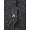 image:imageSidefeel Womens Oversized Cardigan Sweaters Long Sleeve Button Down Open Front Knit Jacket Coat with PocketsDark Grey