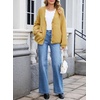 image:imageSidefeel Womens Oversized Cardigan Sweaters Long Sleeve Button Down Open Front Knit Jacket Coat with PocketsGinger