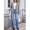 image:imageSidefeel Womens Oversized Cardigan Sweaters Long Sleeve Button Down Open Front Knit Jacket Coat with PocketsGray