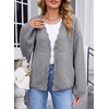 image:imageSidefeel Womens Oversized Cardigan Sweaters Long Sleeve Button Down Open Front Knit Jacket Coat with PocketsGray