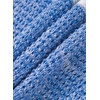 image:imageSidefeel Womens Oversized Sweaters Striped Crochet Boat Neck Hollow Out Lightweight Long Sleeve Knit Trendy Pullover TopsSky Blue