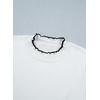 image:imageSidefeel Womens Pullover Sweaters Ruffle Long Sleeve Mock Neck Casual Knit Jumper TopsWhite