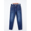 image:imageSidefeel Womens Skinny Jeans Straight Leg High Waisted Stretchy Ankle Denim Pants with Patch PocketsBlue