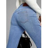 image:imageSidefeel Womens Skinny Jeans Straight Leg High Waisted Stretchy Ankle Denim Pants with Patch PocketsSky Blue