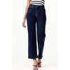 image:imageSidefeel Womens Straight Leg Jeans High Waisted Stretchy Jeans Zimbaplatinum Wide Leg Ankle Denim Pants with PocketsNavy Blue
