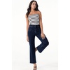 image:imageSidefeel Womens Straight Leg Jeans High Waisted Stretchy Jeans Zimbaplatinum Wide Leg Ankle Denim Pants with PocketsNavy Blue