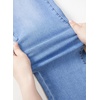 image:imageSidefeel Womens Straight Leg Jeans High Waisted Stretchy Rhinestone Wide Leg Denim PantsLight Blue