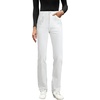 image:imageSidefeel Womens Straight Leg Jeans High Waisted Stretchy Rhinestone Wide Leg Denim PantsWhite