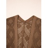 image:imageSidefeel Womens Summer Cardigan Sweaters Long Sleeve Open Front Crochet See Through Lightweight Kimonos Boho Beach Cover UpsBrown