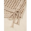 image:imageSidefeel Womens Summer Crochet Tank Tops V Neck Hollow Out Knit Sleeveless Beach Cover Ups TopSmoke Gray
