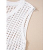 image:imageSidefeel Womens Summer Crochet Tank Tops V Neck Hollow Out Knit Sleeveless Beach Cover Ups TopWhite