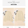 image:imageSidefeel Womens Summer Sweaters 2026 Lightweight Casual Long Sleeve Crochet Tops Hollow Out Knit Pullover ClothingApricot