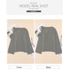 image:imageSidefeel Womens Summer Sweaters 2026 Lightweight Casual Long Sleeve Crochet Tops Hollow Out Knit Pullover ClothingGray
