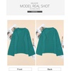 image:imageSidefeel Womens Summer Sweaters 2026 Lightweight Casual Long Sleeve Crochet Tops Hollow Out Knit Pullover ClothingGreen