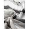 image:imageSidefeel Womens Sweaters 2026 Lightweight Casual Off Shoulder Long Sleeve Crochet Striped Knit Pullover Tops ClothingBlack