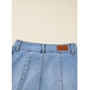 image:imageSidefeel Womens Wide Leg Baggy Jeans High Waisted Tummy Control Stretchy Loose Fit Ankle Denim JeansIceland Blue