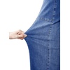 image:imageSidefeel Womens Wide Leg Baggy Jeans High Waisted Tummy Control Stretchy Loose Fit Ankle Denim JeansLight Blue