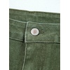 image:imageSidefeel Womens Wide Leg Cuffed Jeans High Waisted Baggy Stretchy Denim Pants with PocketsGreen