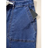 image:imageSidefeel Womens Wide Leg Jeans Baggy High Waisted Stretchy Trendy Front Seam Drawstring Denim Sweatpants with Slant PocketsDark Blue