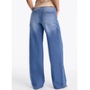 image:imageSidefeel Womens Wide Leg Jeans High Waisted Stretchy Baggy Boyfriend Denim PantsBlue