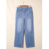 image:imageSidefeel Womens Wide Leg Jeans High Waisted Stretchy Baggy Boyfriend Denim PantsLight Blue