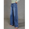 image:imageSidefeel Womens Wide Leg Jeans High Waisted Stretchy Baggy Denim PantsBlue
