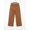 image:imageSidefeel Womens Wide Leg Jeans High Waisted Stretchy Baggy Denim PantsBrown