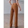 image:imageSidefeel Womens Wide Leg Jeans High Waisted Stretchy Baggy Denim PantsBrown