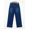 image:imageSidefeel Womens Wide Leg Jeans High Waisted Stretchy Baggy Denim PantsDark Blue
