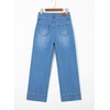 image:imageSidefeel Womens Wide Leg Jeans High Waisted Stretchy Baggy Denim PantsLight Blue