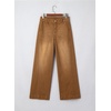 image:imageSidefeel Womens Wide Leg Jeans High Waisted Stretchy Baggy Side Seam Denim Pants with Slanted PocketsBrown
