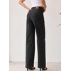 image:imageSidefeel Womens Wide Leg Jeans High Waisted Stretchy Baggy Trendy Denim PantsBlack