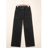 image:imageSidefeel Womens Wide Leg Jeans High Waisted Stretchy Baggy Trendy Denim PantsBlack
