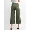 image:imageSidefeel Womens Wide Leg Jeans High Waisted Stretchy Big Pockets Capri Denim PantsGreen