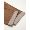 image:imageSidefeel Womens Wide Leg Jeans High Waisted Stretchy Cropped Ankle Capri Rolled Hem Denim PantsBrown