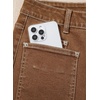 image:imageSidefeel Womens Wide Leg Jeans High Waisted Stretchy Jeans Straight Leg Loose Fit Ankle Denim Pants with PocketsBrown