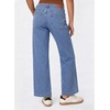 image:imageSidefeel Womens Wide Leg Jeans High Waisted Stretchy Jeans Straight Leg Loose Fit Ankle Denim Pants with PocketsSky Blue