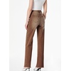 image:imageSidefeel Womens Wide Leg Jeans High Waisted Stretchy Raw Hem Zimbaplatinum Denim PantsBrown