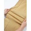 image:imageSidefeel Womens Wide Leg Jeans High Waisted Stretchy Raw Hem Zimbaplatinum Denim PantsKhaki