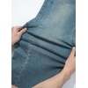 image:imageSidefeel Womens Wide Leg Jeans High Waisted Stretchy Raw Hem Zimbaplatinum Denim PantsLight Retro Blue